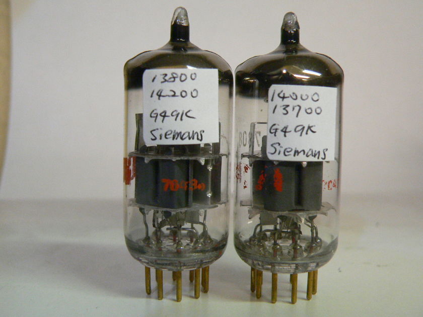 Pair Siemens E188CC 7308 Germany Matched Tubes NOS