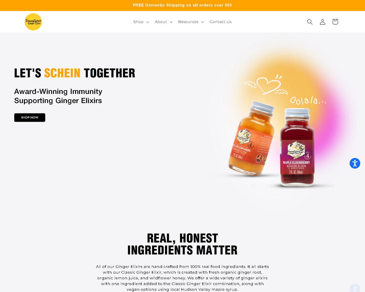 Screenshot of ImmuneSchein , from the yellow websites collection.