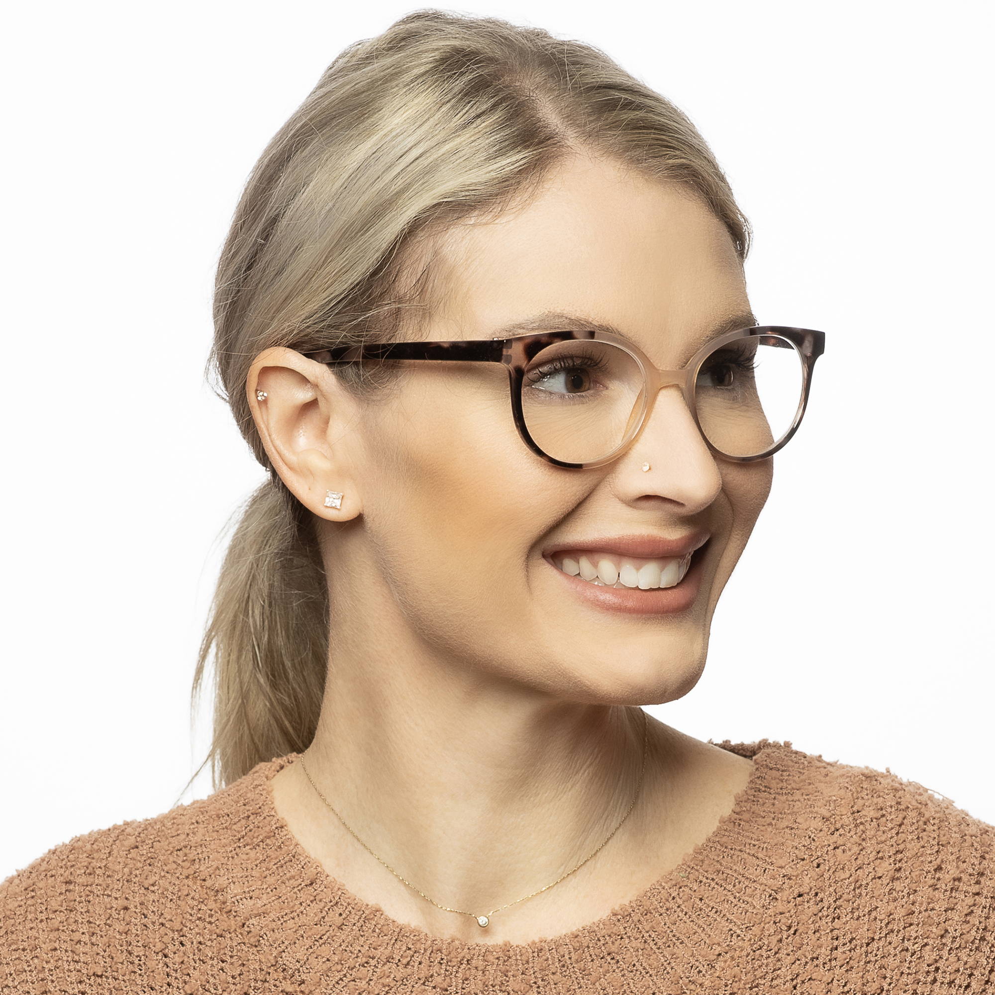 Style Round Large Reading Glasses for Women R-731