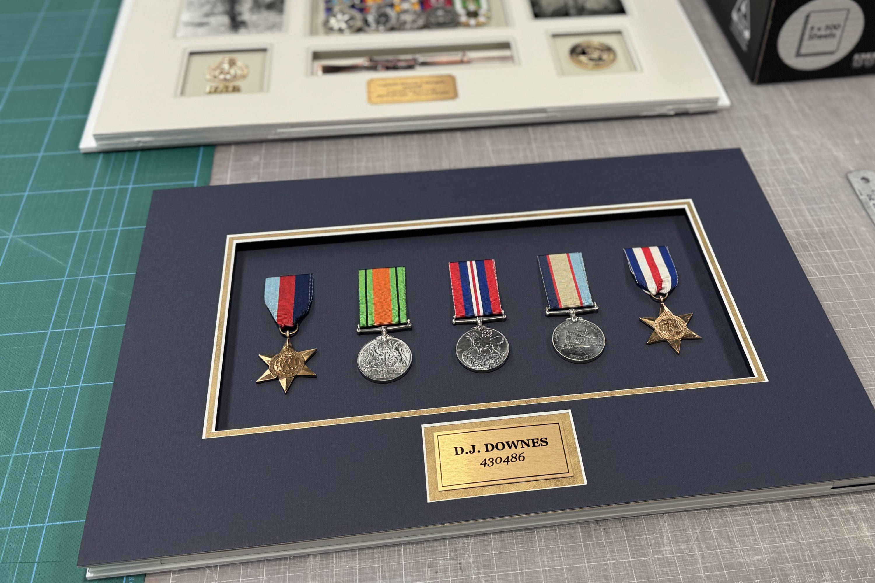 Framed War Medals by FRAMING TO A T