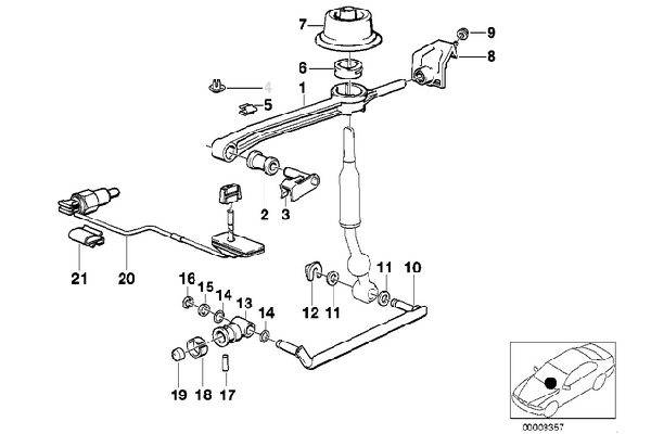 E30 Extended Selector Joint Replaces 25117503525