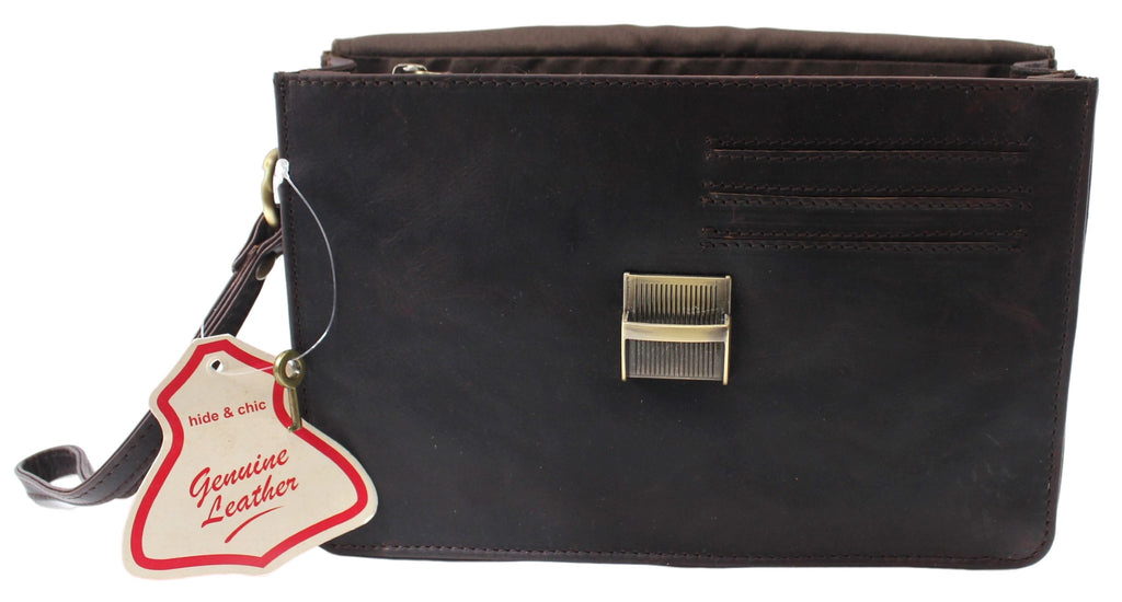 PULL UP LEATHER MEN'S CLUTCH BAG STYLE 51013 - Image 9