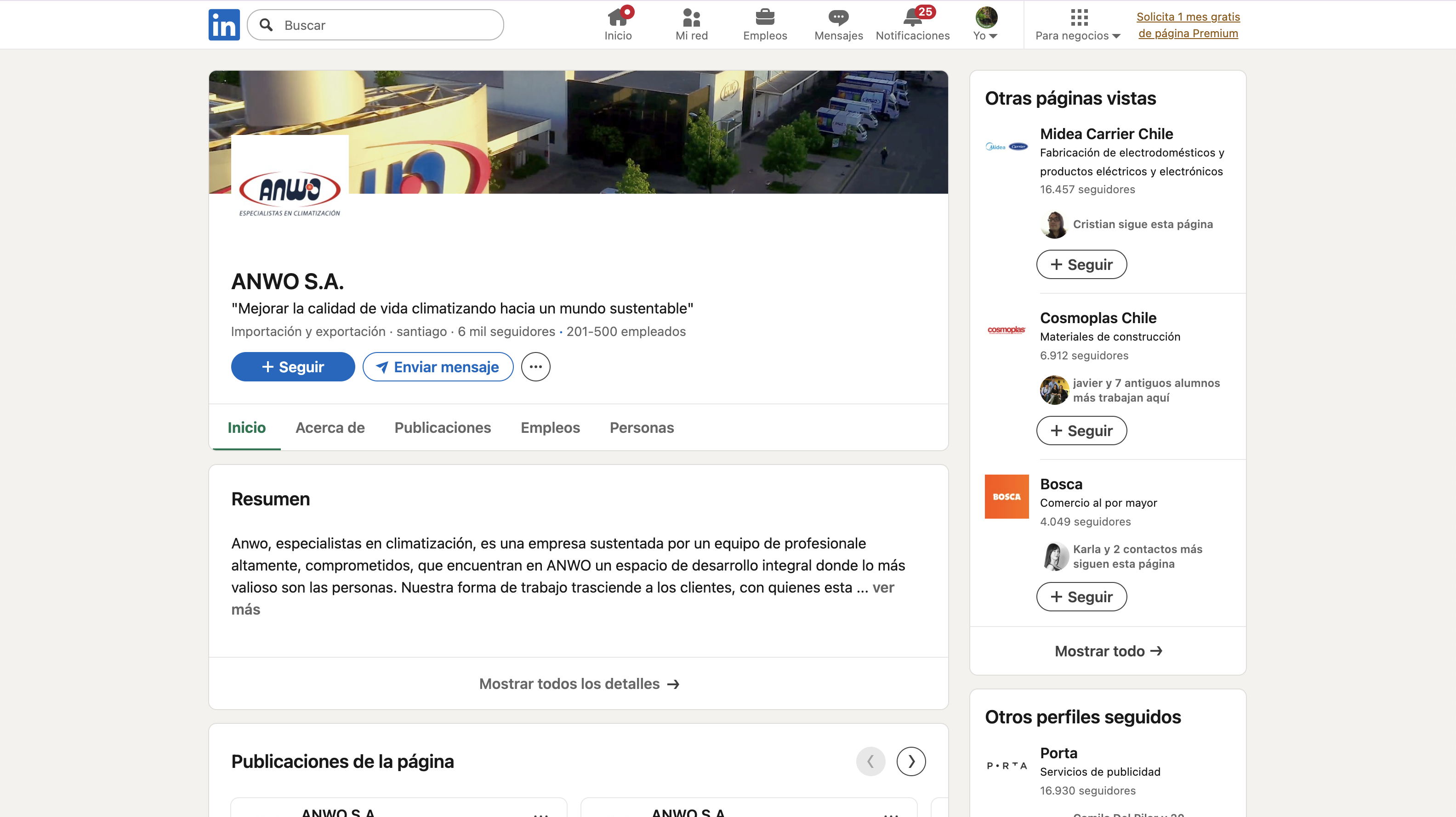 Cursos y seminarios ANWO publicados en LinkedIn