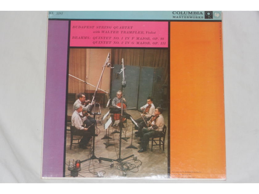Budapest String Quartet - Brahms: Quartet No. 1 & No. 2 Columbia ML 5281