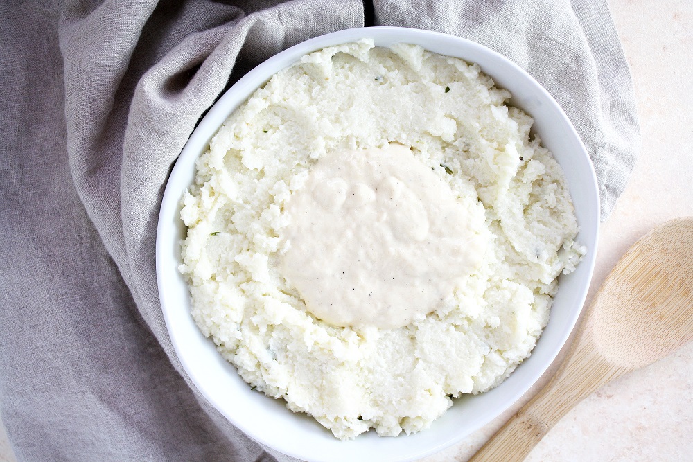 Rosemary Cauliflower Mash and Gravy