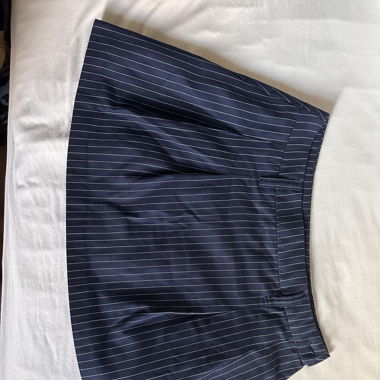 blue mini skirt
