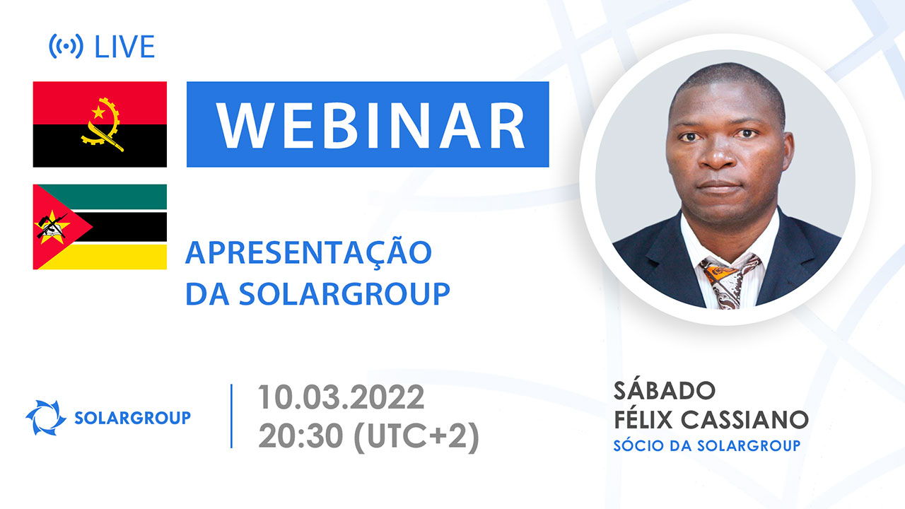 Mozambique / Angola. Apresentação do programa de parceria da SOLARGROUP
