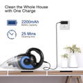 MOOSOO  handheld vacuum cleaner while charging