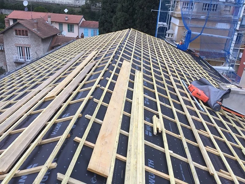 Réfection de la couverture de la Chapelle Saint-Laurent à Menton — photo 8 sur 10 — CEG TOITURE