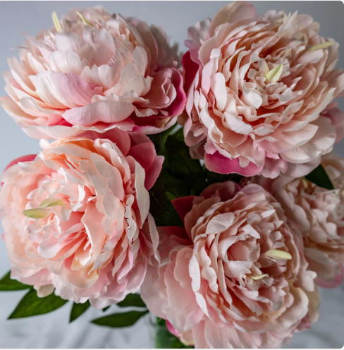 Pink Peony Large Bloom - Realistic Artificial Flowers - Image 3