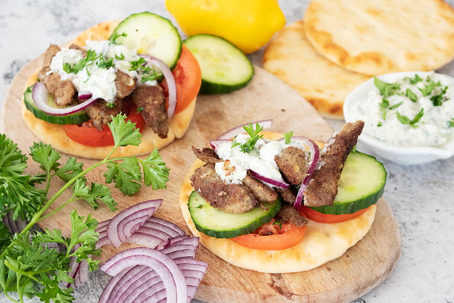 keto gyro with tzatziki