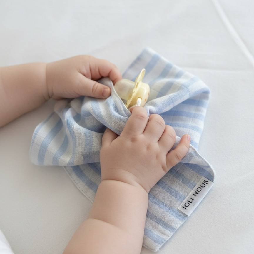 duo de mini lange ultra pratique marque suisse Joli Nous, un accessoire premium pour bébé, enfant nouveau-né, design raffiné qualité exceptionnelle cadeau de naissance léopard