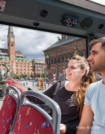 Comfortable, modern, open-top double-decker buses