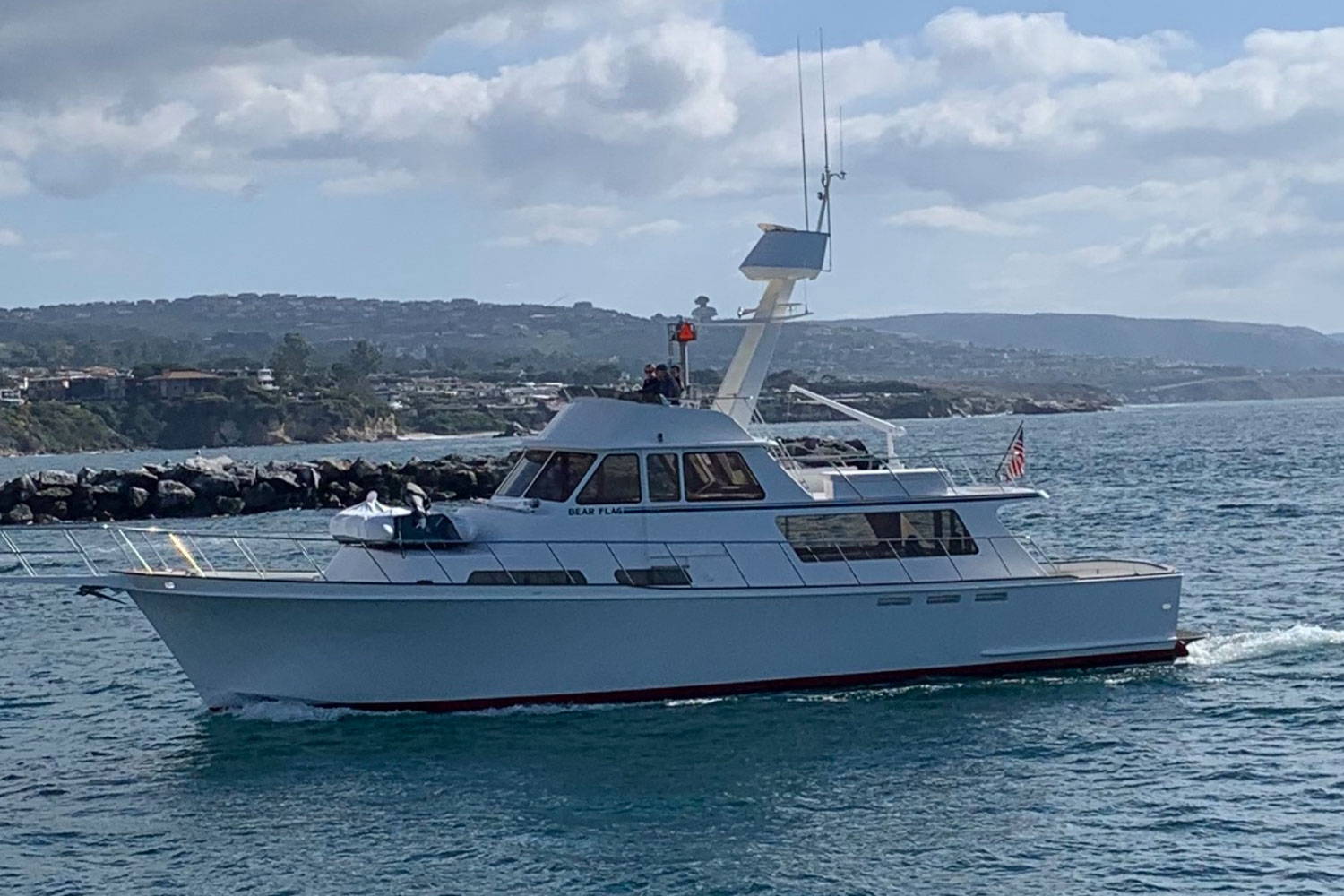 The original Bear Flag fishing boat in the Newport Beach Harbor