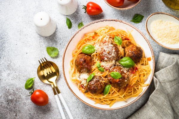 Photo of Trattoria Beef Meatballs with Fresh Pasta
