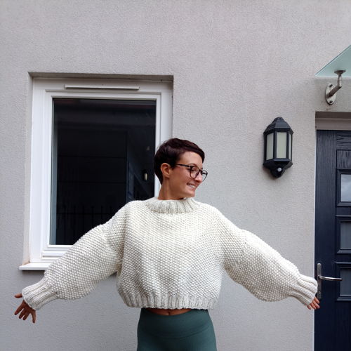 Padrão de tricô: suéter simples e decadente