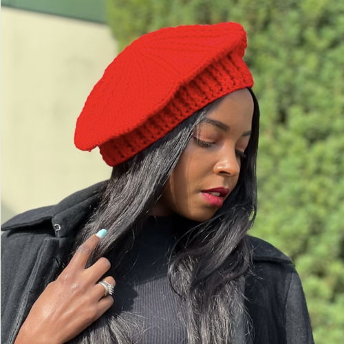 Crochet Beret Hat Written Pattern PDF