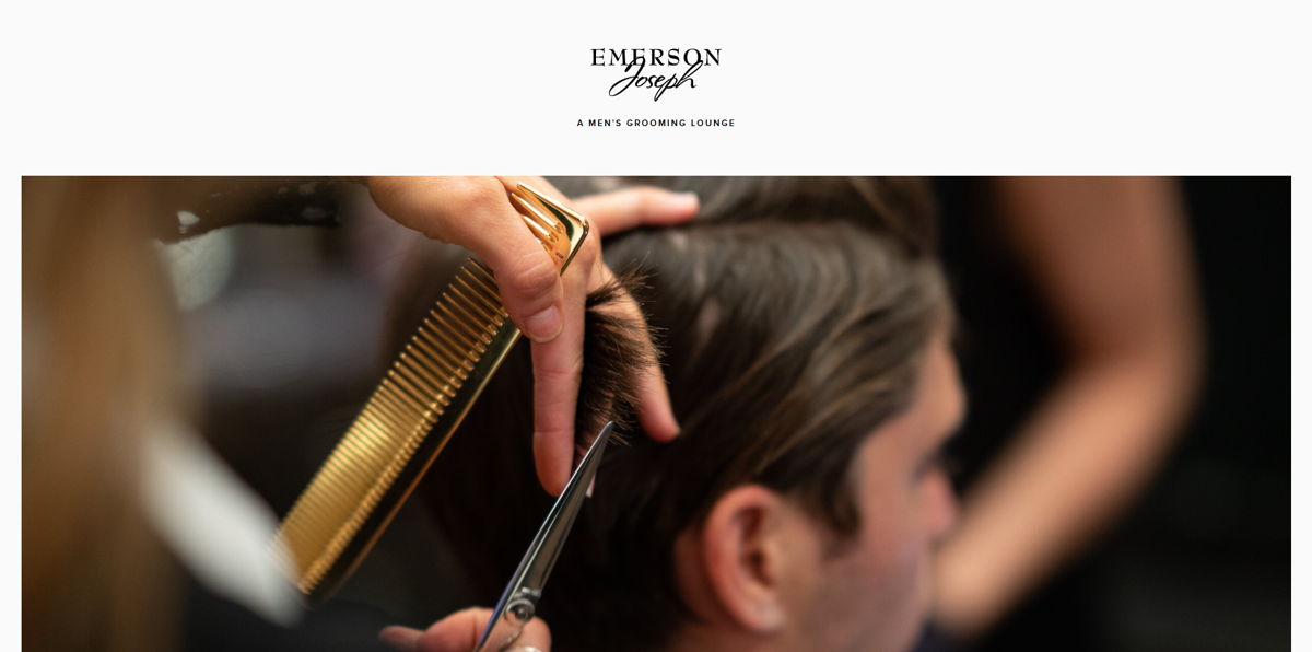 Screenshot of Emerson Joseph, from the barber & barbershop websites collection.