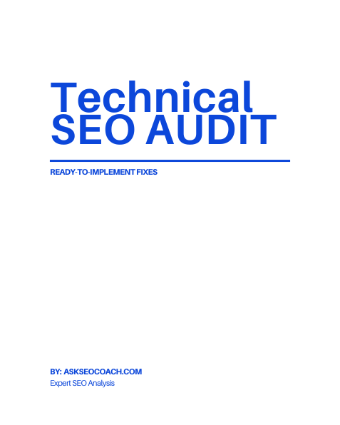 White label SEO audit cover