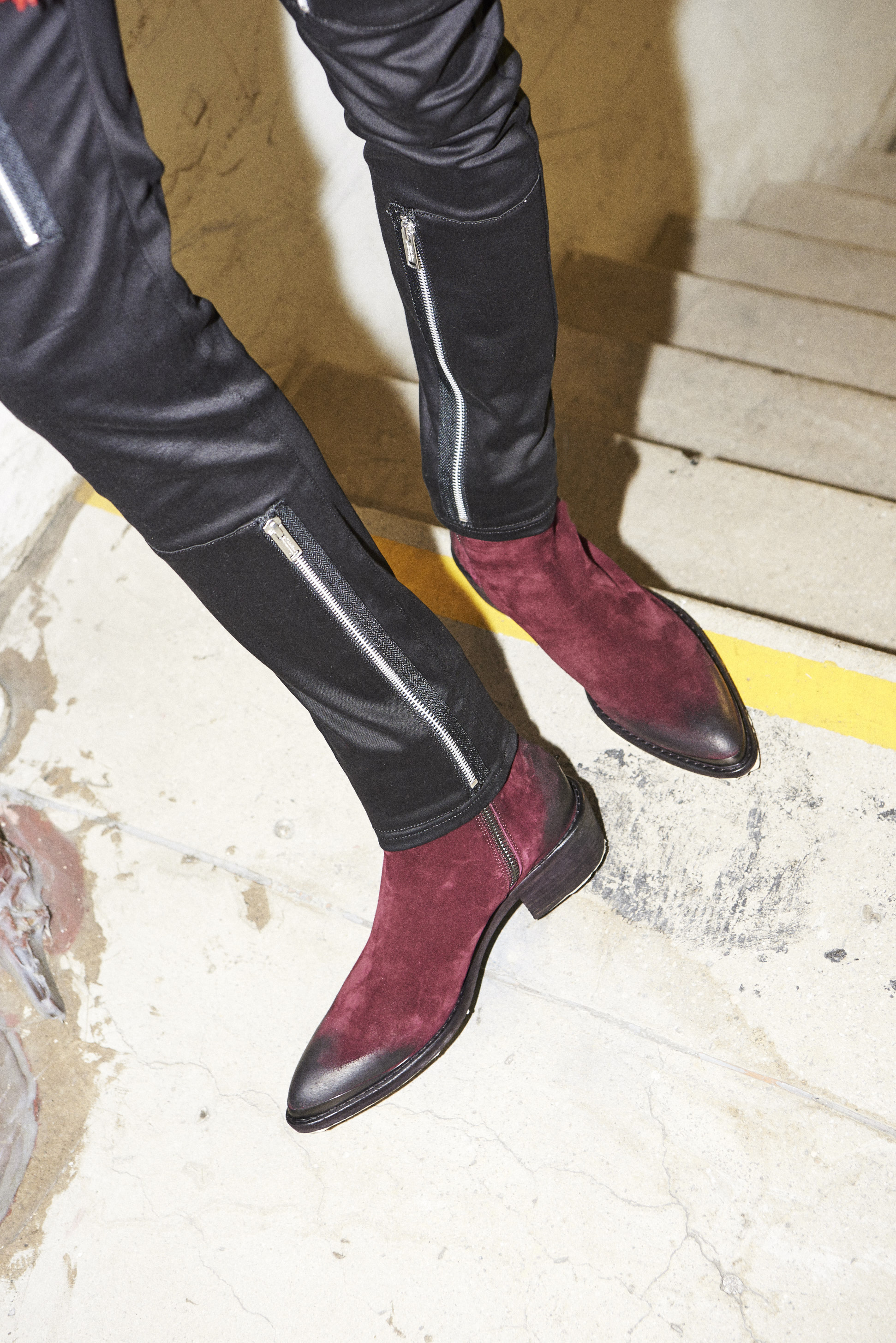 haider ackerman suede boots- undercover trousers fw17 men's clothing h lorenzo