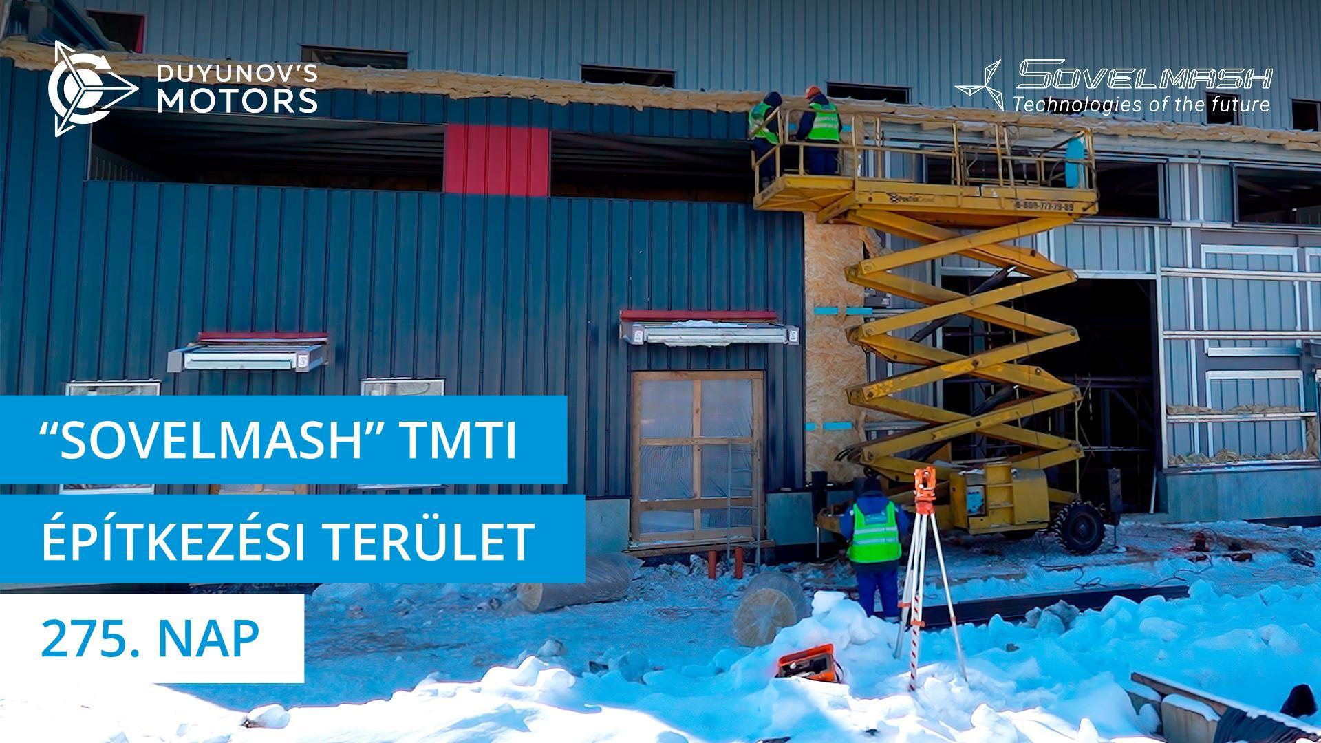 „Sovelmash" TMTI építése: az épület földszintjének betonozási munkálatainak előkészítése | 275. nap