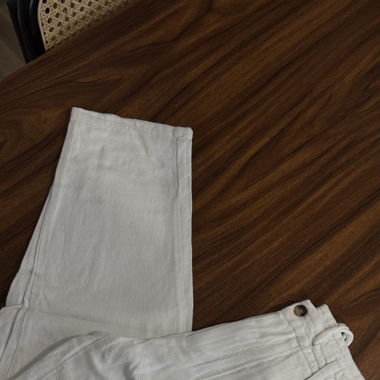 Pantalon blanc en lin 