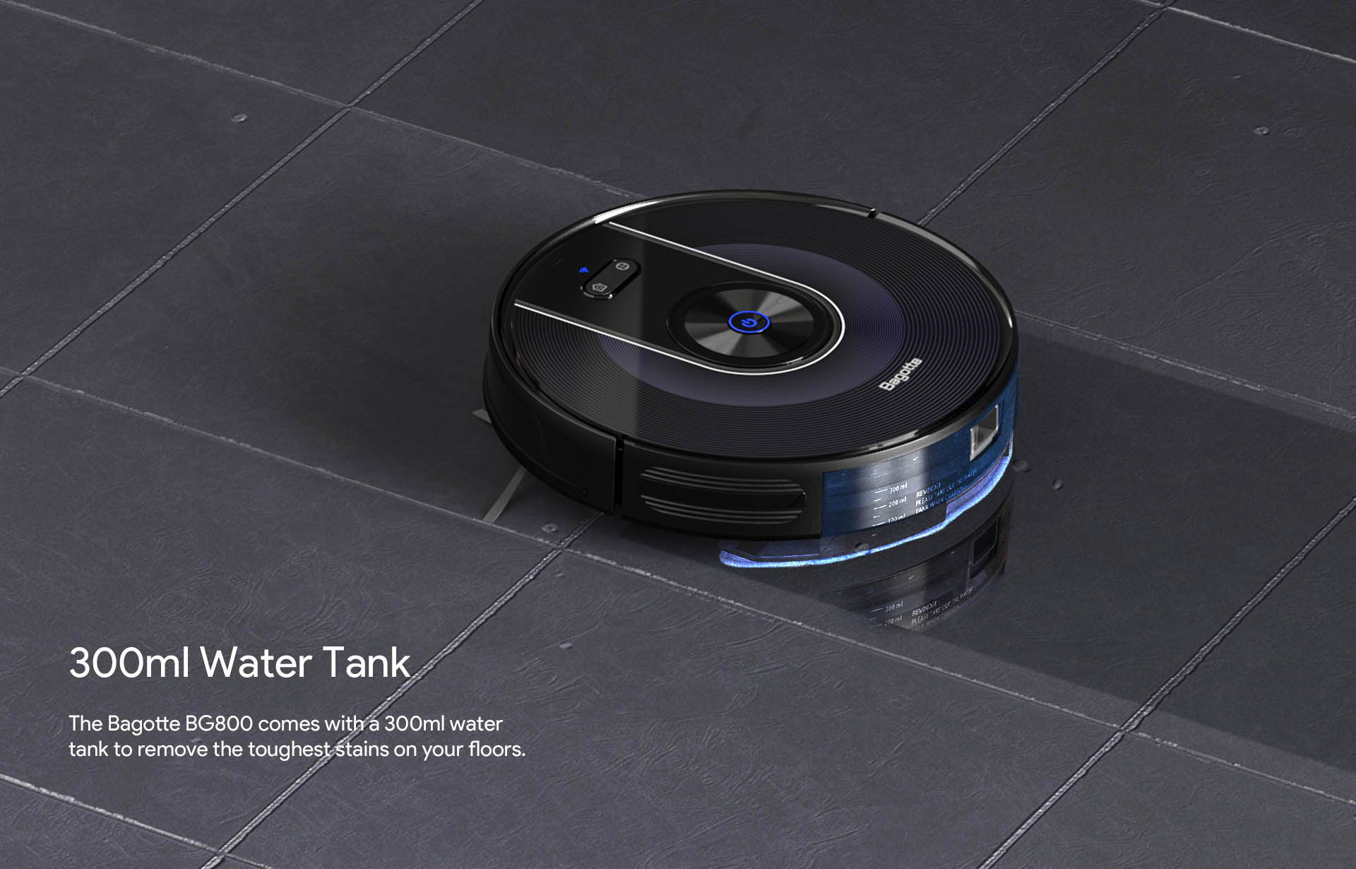 2022 Upgraded Bagotte BG800 Robot Vacuum 2in1 Vacuum & Mop Robot