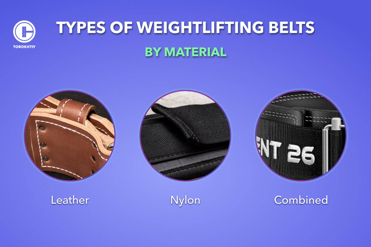 Types of Weightlifting Belts By Material