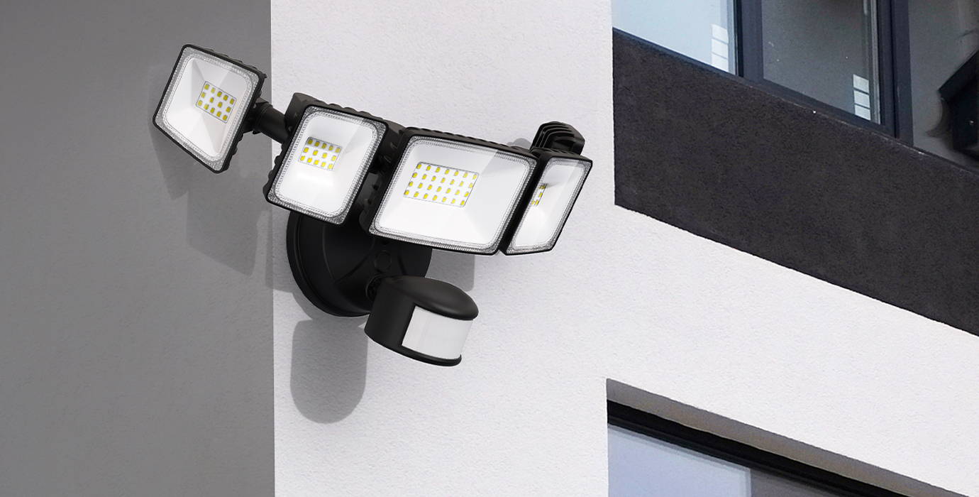 5 Heads 27W Automatic LED Flood Lights Wall Mounted