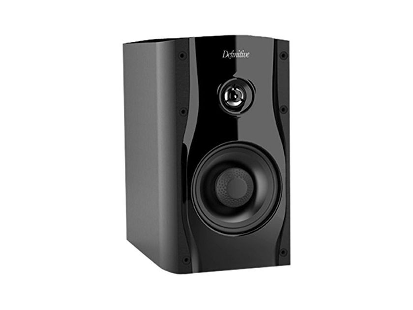Definitive Technology SM45 Bookshelf Monitor Speaker Pair Gloss Black