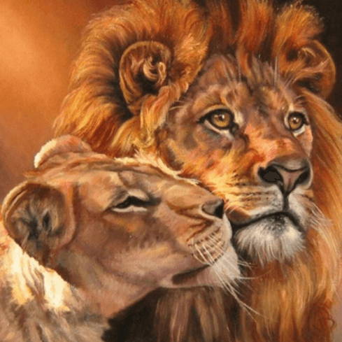 lions and tiger 5d diamond painting collection