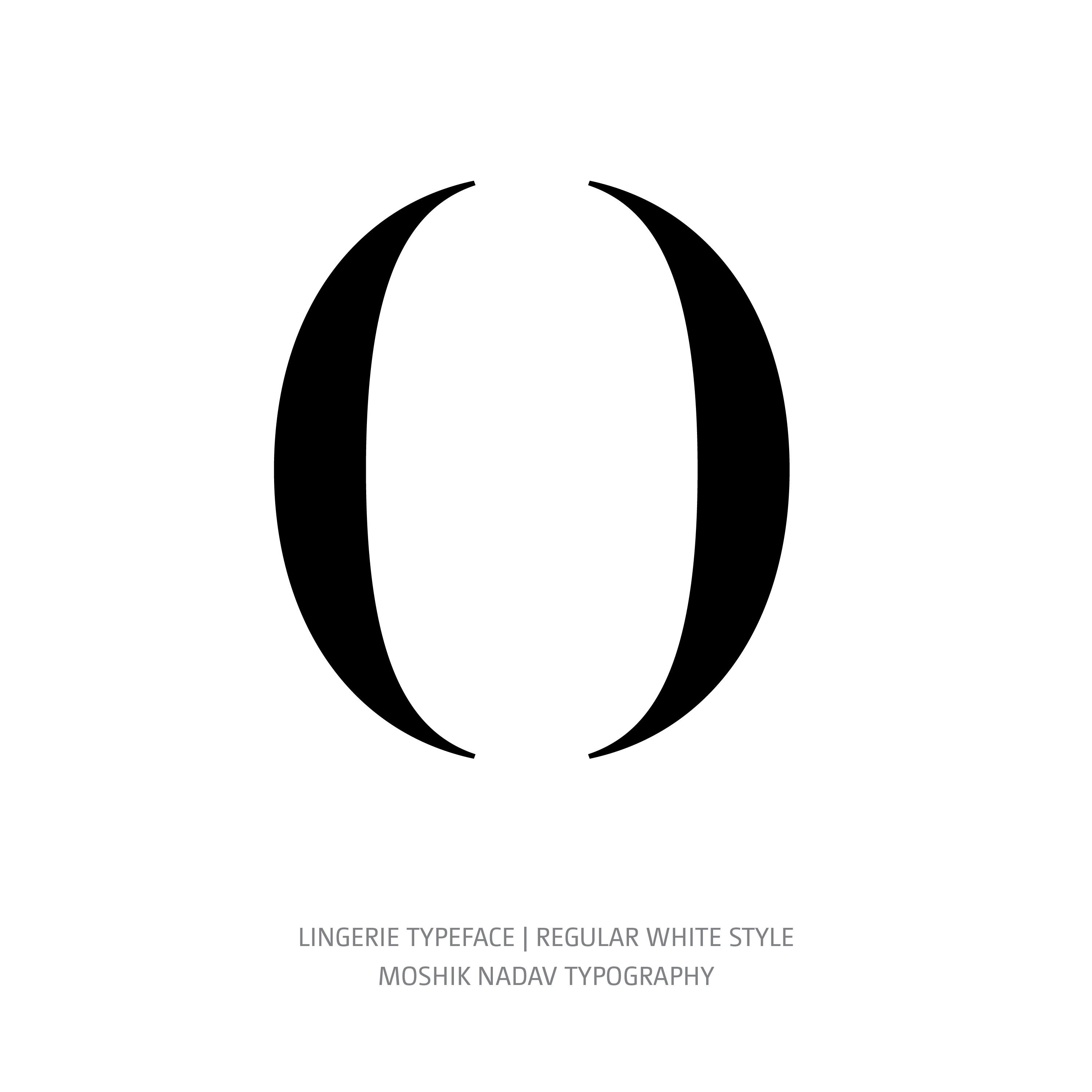 Lingerie Typeface Regular White 0