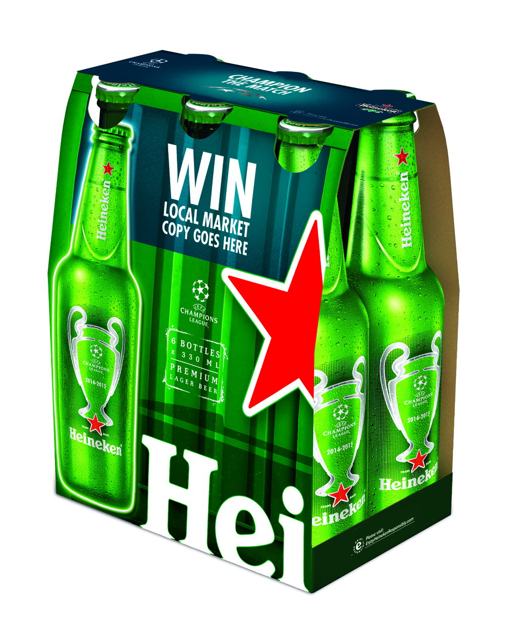 Heineken UEFA Champions League Beer | Dieline - Design, Branding ...
