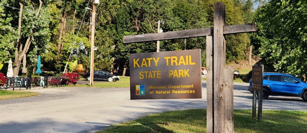 Katy Trail State Park sign