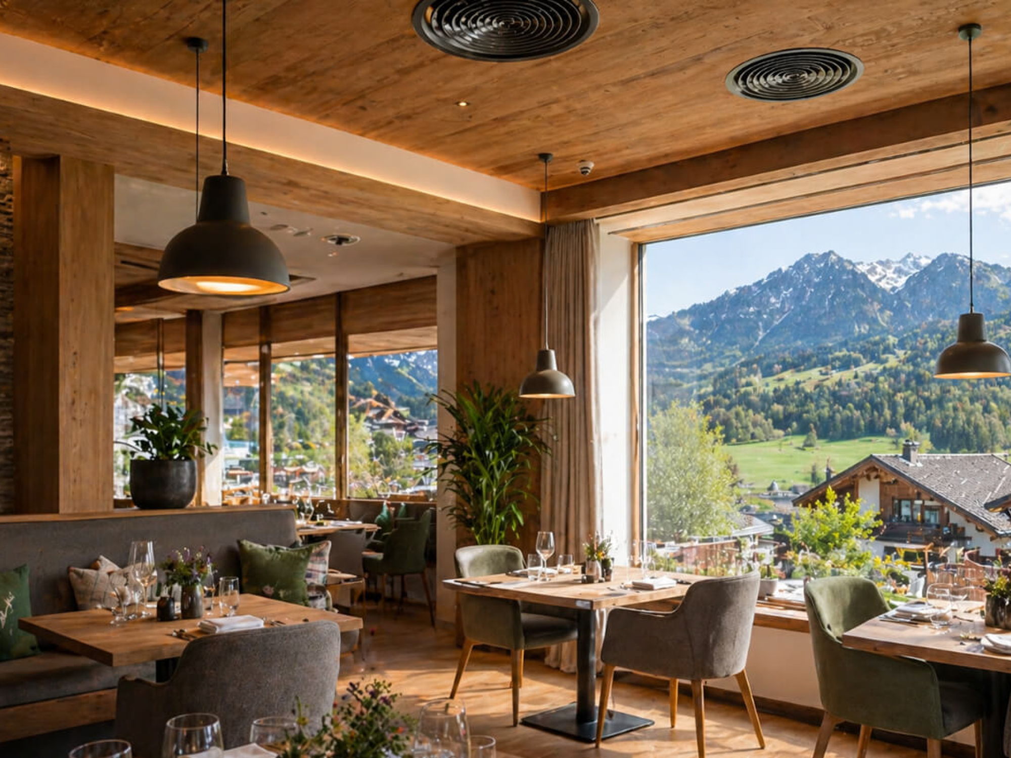 KI-generierte Abbildung eines Restaurants von Innen - KI-generiert