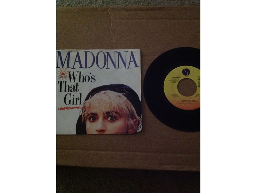 Madonna  - Who's That Girl/White Heat Sire Records 45 With Picture Sleeve Vinyl NM