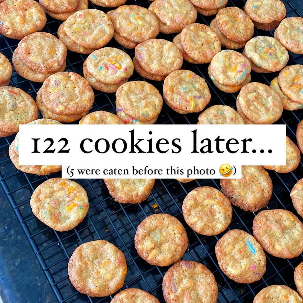 instagram influencer baking cookies 
