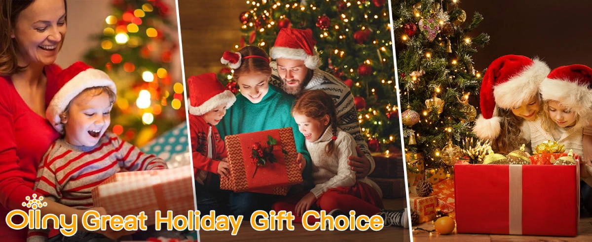 Ollny's 640 leds green cable warm white/multi-color string lights with 4 brightness levels
