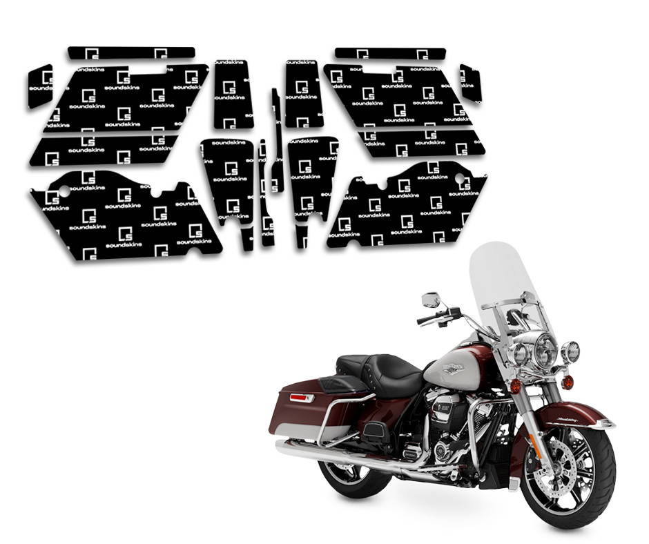 harley davidson road king soundskins saddlebag sound deadening kit by american hard bag