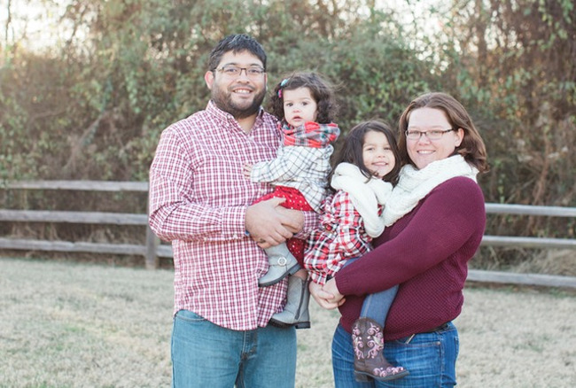 The Rangel family, family of the month for April