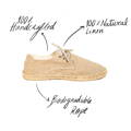 strets shoes handmade sustainable materials linen biodegradable rope