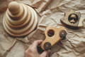Wooden toys.