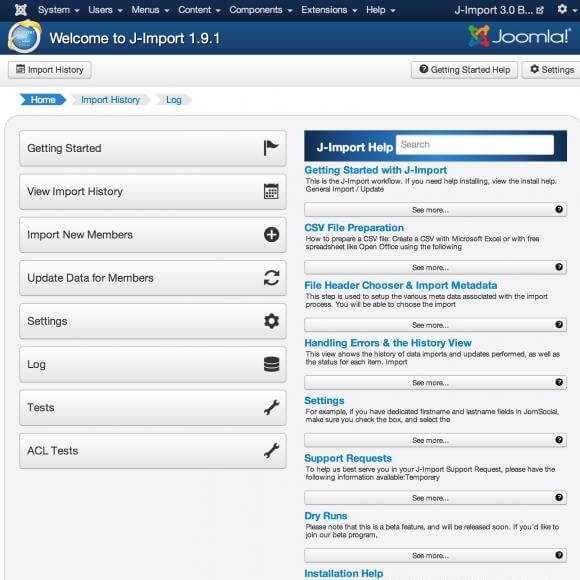 J-Import for Joomla! & JomSocial - импорт пользователей