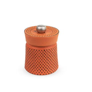 Peugeot Bali Fonte Manual Pepper Mill in Cast Iron Orange 8 cm - 3"