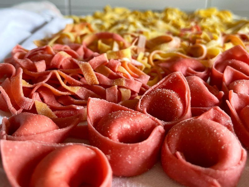 Cursos de cocina Bolonia: ¡Quiero vivir a todo color! ¡Curso de pasta fresca «de colores»!