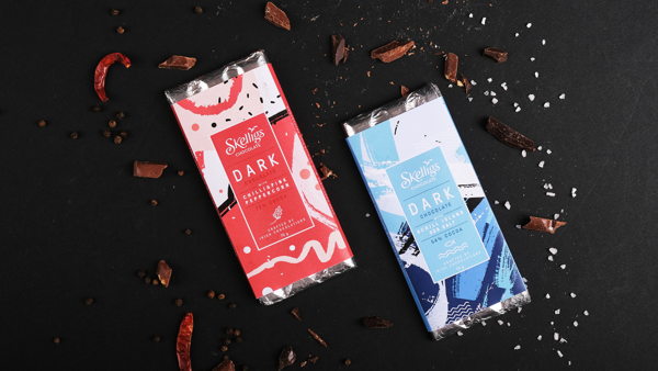 Skelligs Chocolate Packaging Design