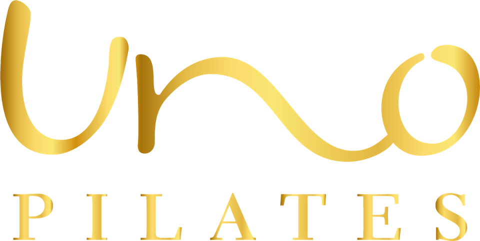 Uno Pilates Logo in Gold Color