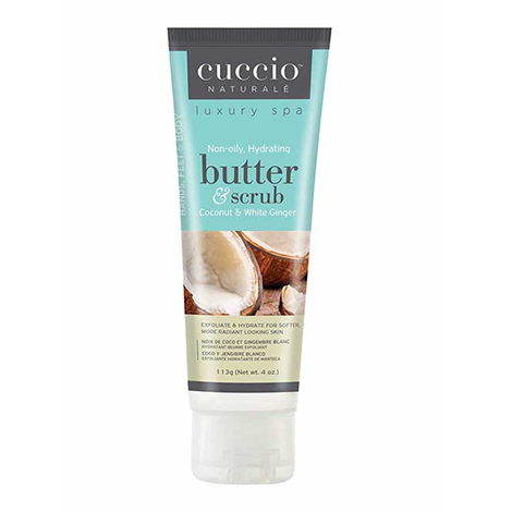 Cuccio Butter & Scrub Coconut & White Ginger 4Oz "Clearance"