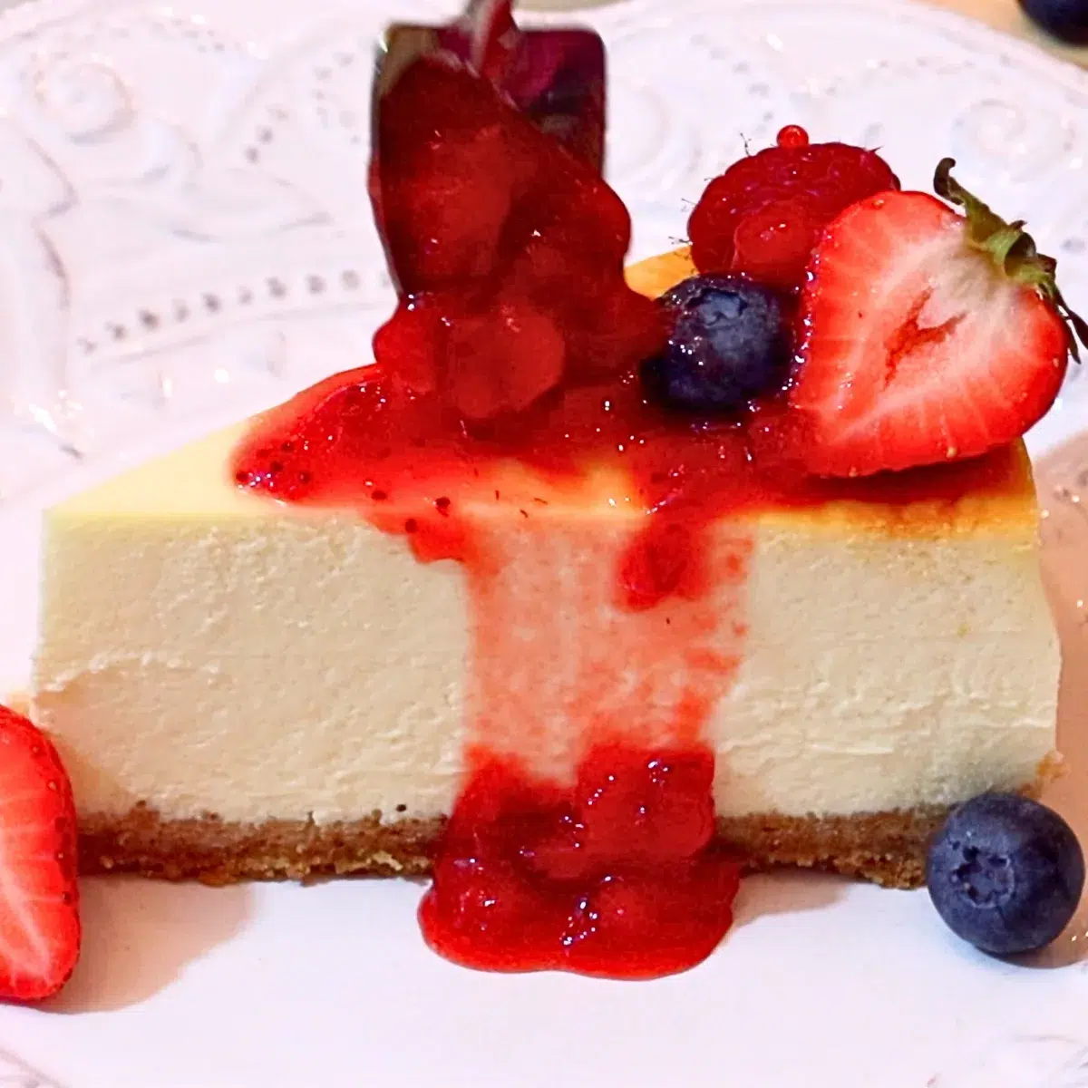 BEST New York Cheesecake Recipe (So Smooth & Creamy!)