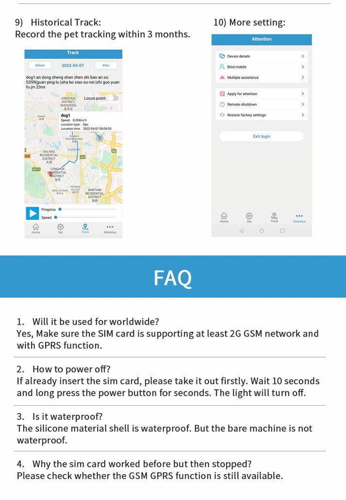 Real-Time Pet GPS Tracker Locator - Magnetic Charging, Multi-Mode Positioning for Dogs & Cats - Image 4